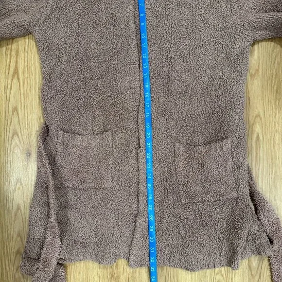 SKIMS Tan Brown Cozy Knit Boucle Short Robe with Belt Size Small/Medium